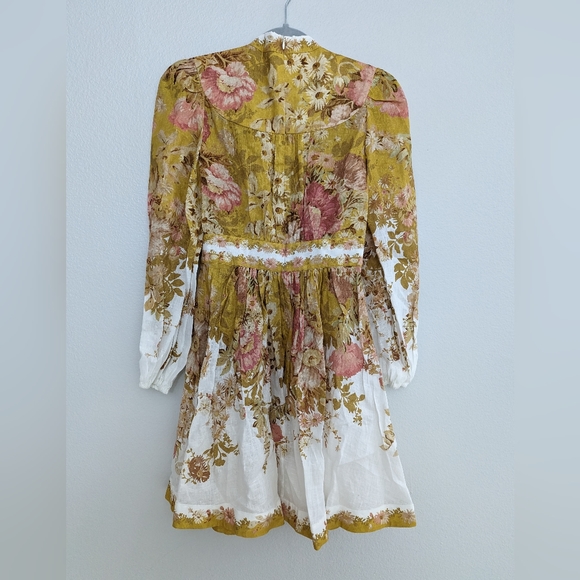 Zimmermann Pattie Linen Minidress - Picture 2 of 13